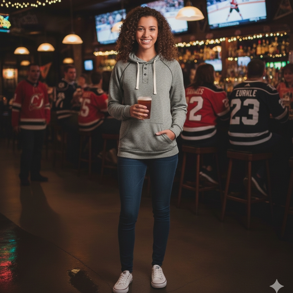 Rough Hewn Gray Long Sleeve Hoodie